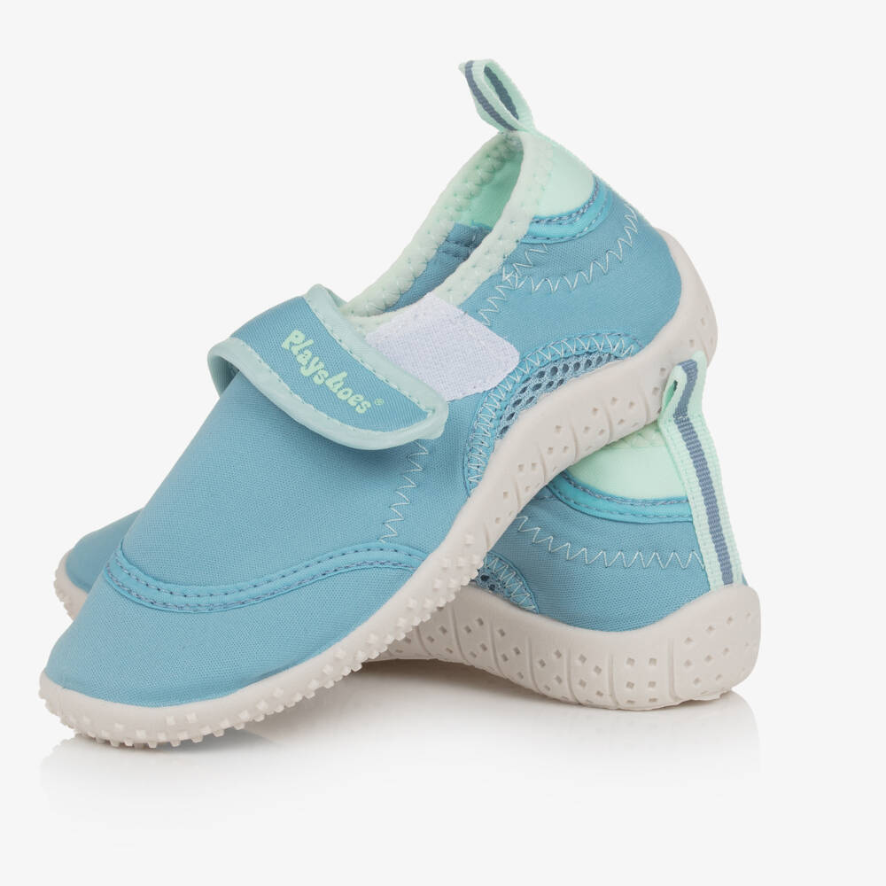 Playshoes-Blue Velcro Aqua Shoes | Childrensalon