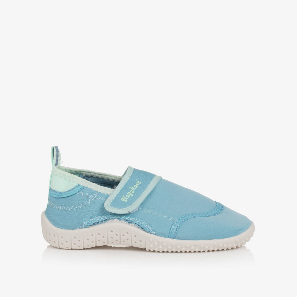 Playshoes-Blue Velcro Aqua Shoes | Childrensalon