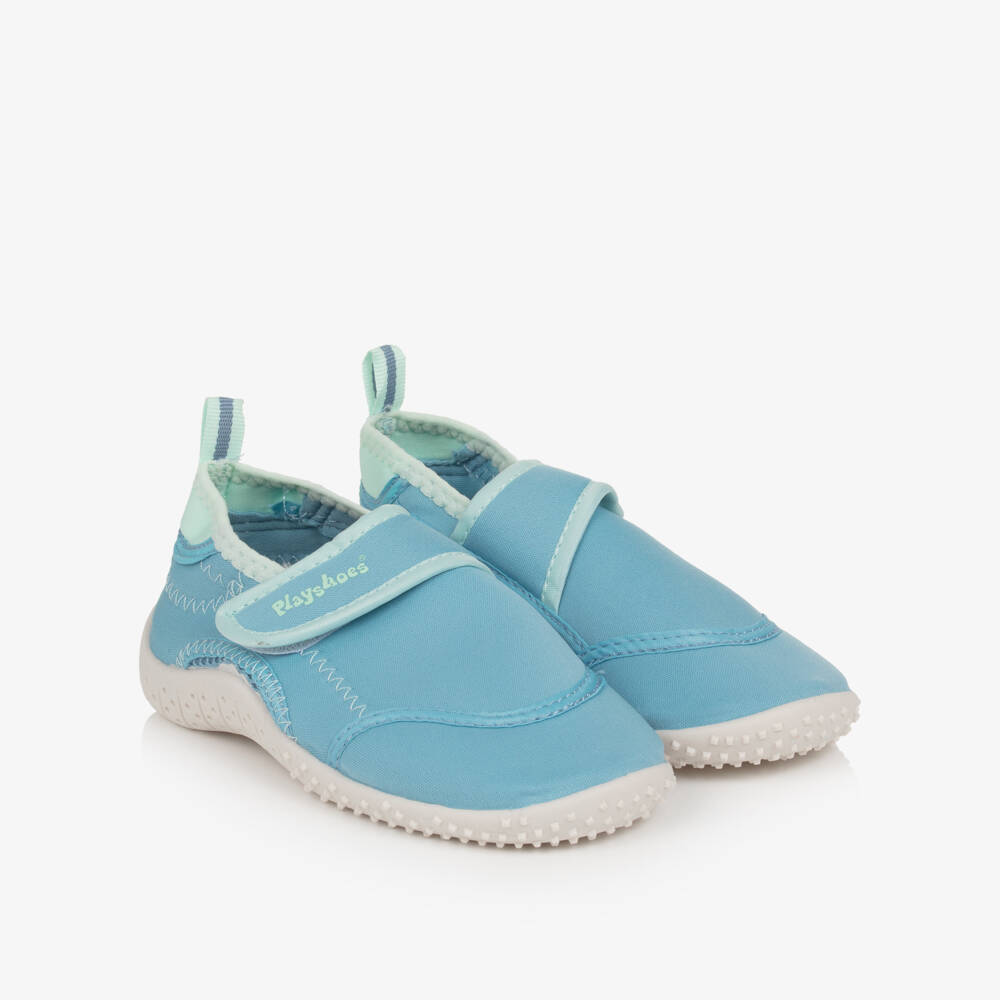 Playshoes-Blue Velcro Aqua Shoes | Childrensalon