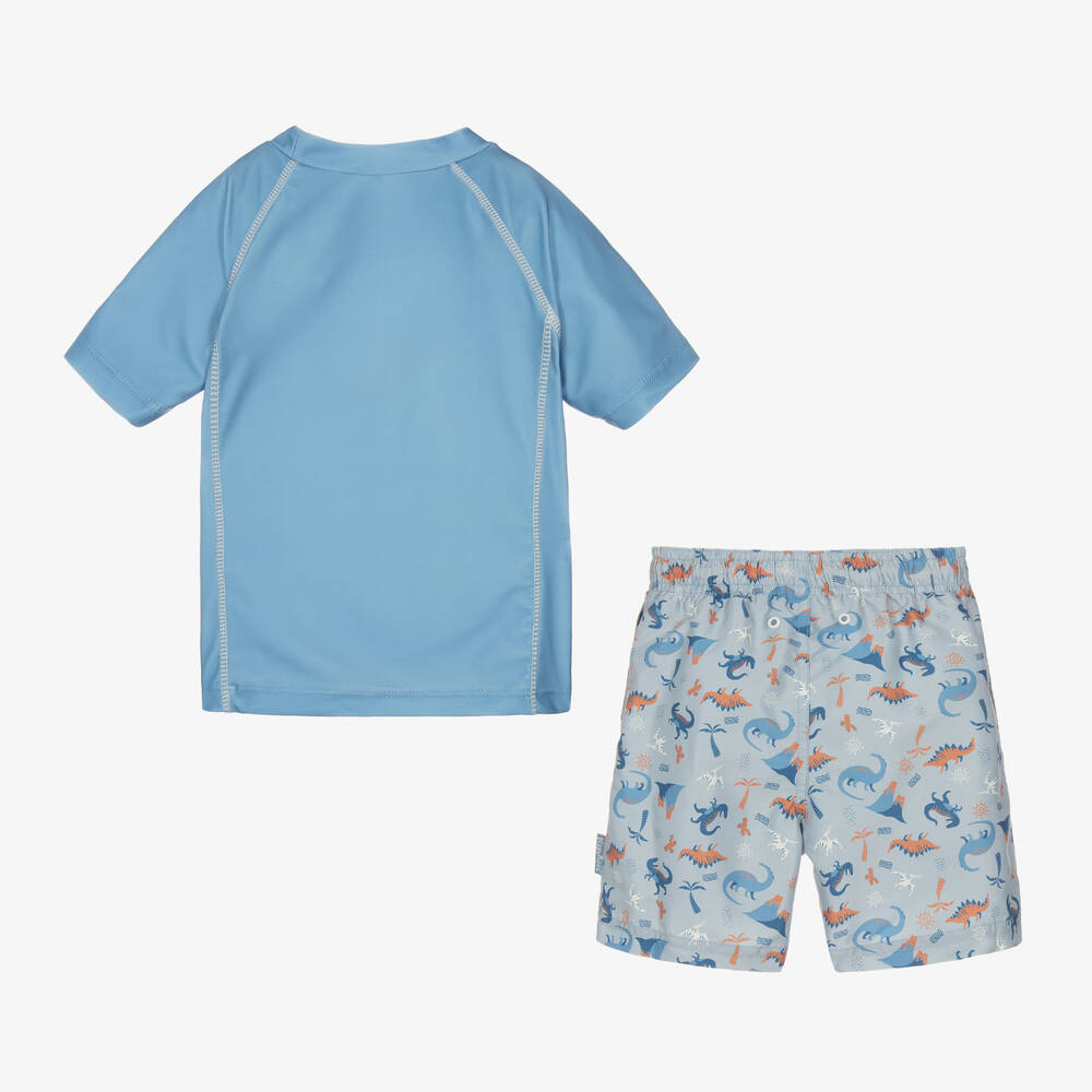 Playshoes-Boys Blue Dinosaur Swim Set (UPF40+) | Childrensalon