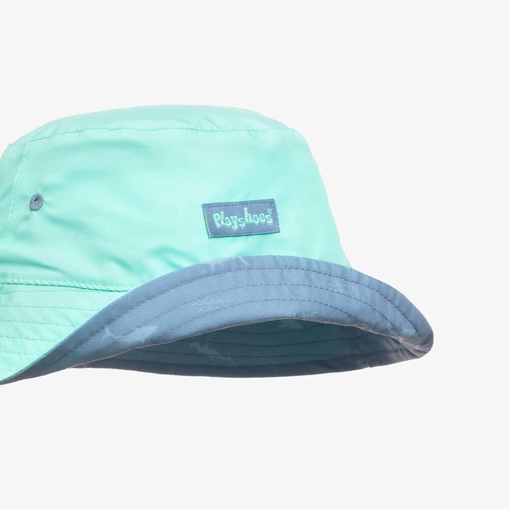Playshoes-Boys Blue Reversible Bucket Hat (UPF50+) | Childrensalon