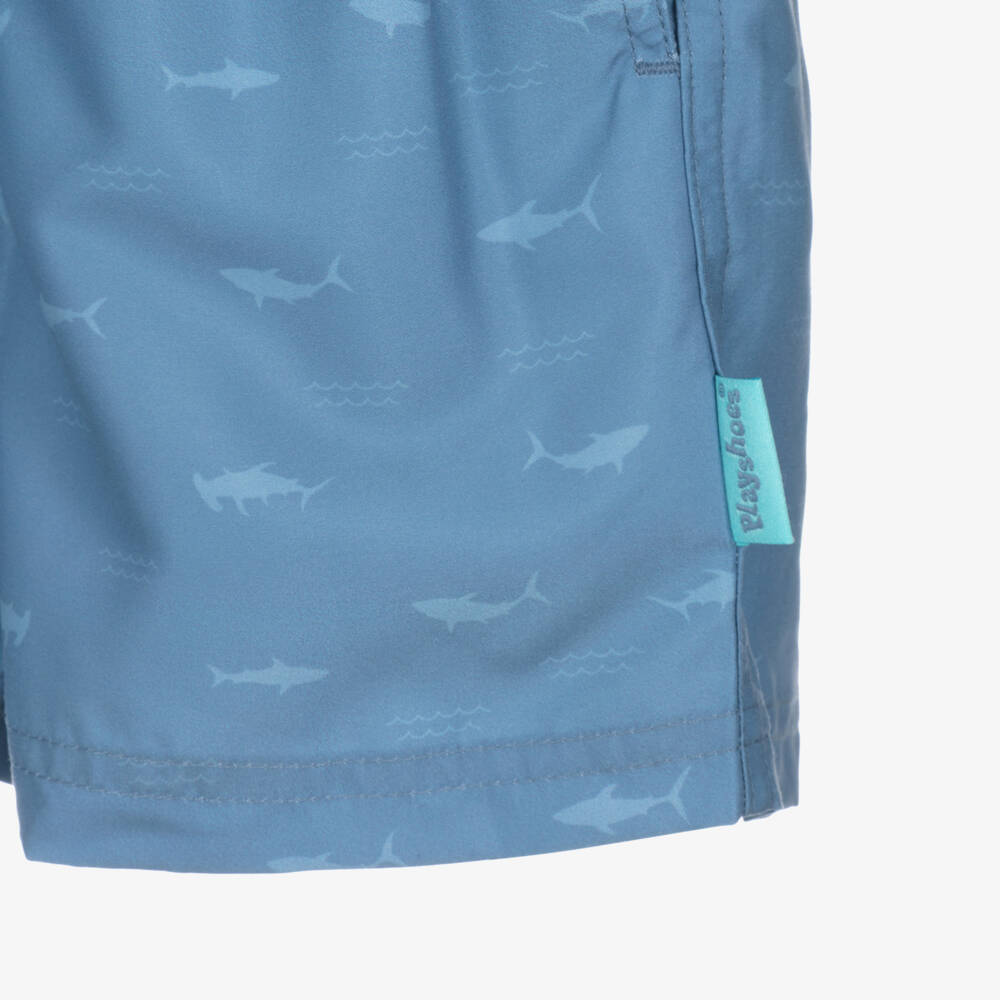 Playshoes-Boys Blue Shark Print Swim Set (UPF50+) | Childrensalon