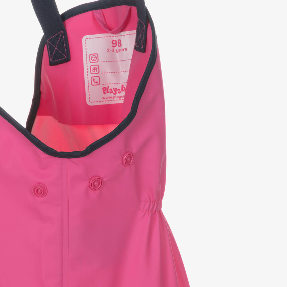 Playshoes-طقم معطف وسالوبيت لون زهري فاقع للبنات  | Childrensalon