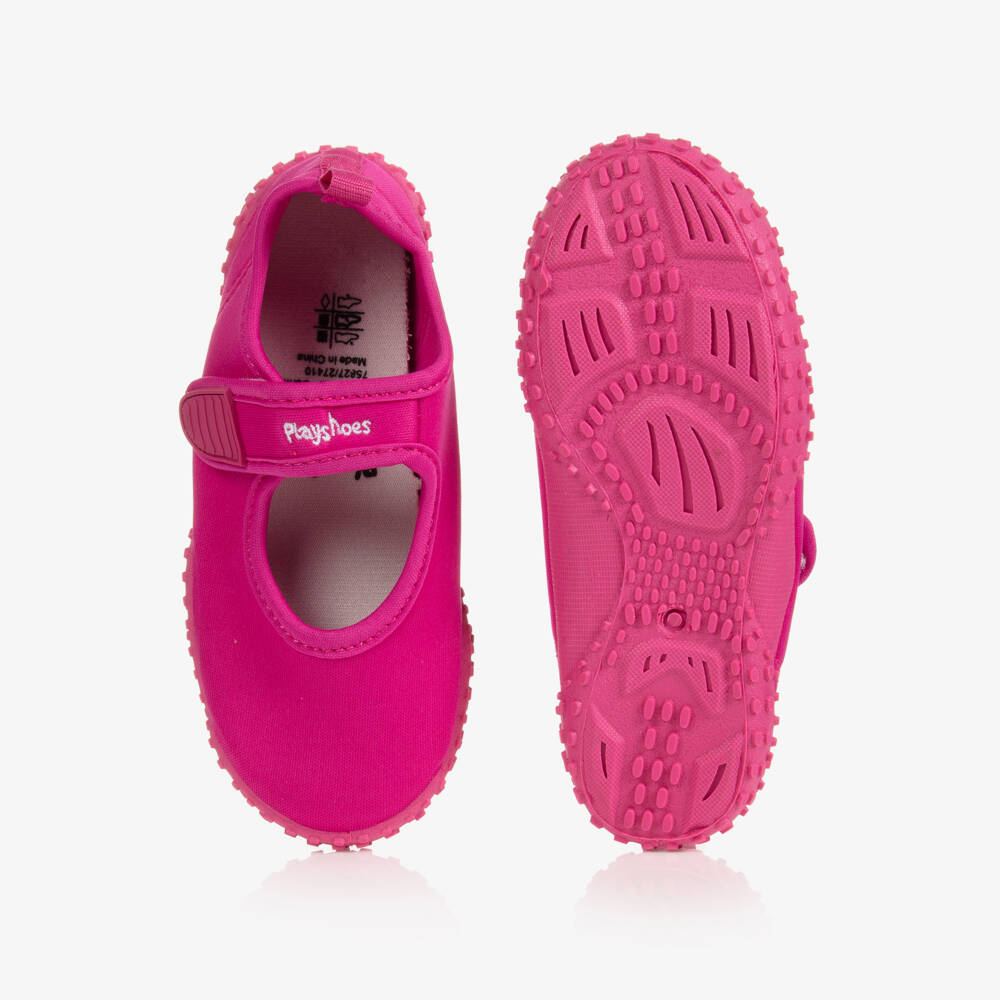 Playshoes-Girls Pink Aqua Shoes | Childrensalon