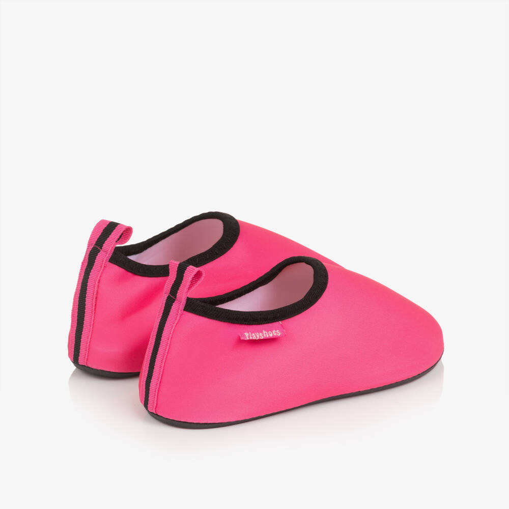 Playshoes-Girls Pink Aqua Shoes (UPF50+) | Childrensalon