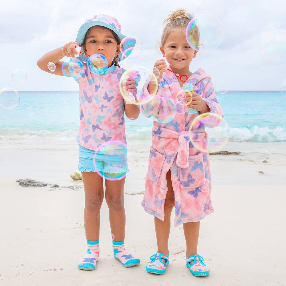 Playshoes-Розово-голубое танкини с бабочками | Childrensalon