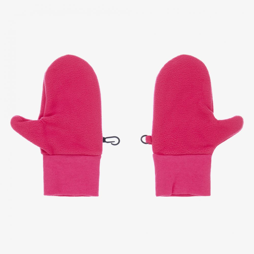 Playshoes-Girls Pink Fleece Mittens | Childrensalon