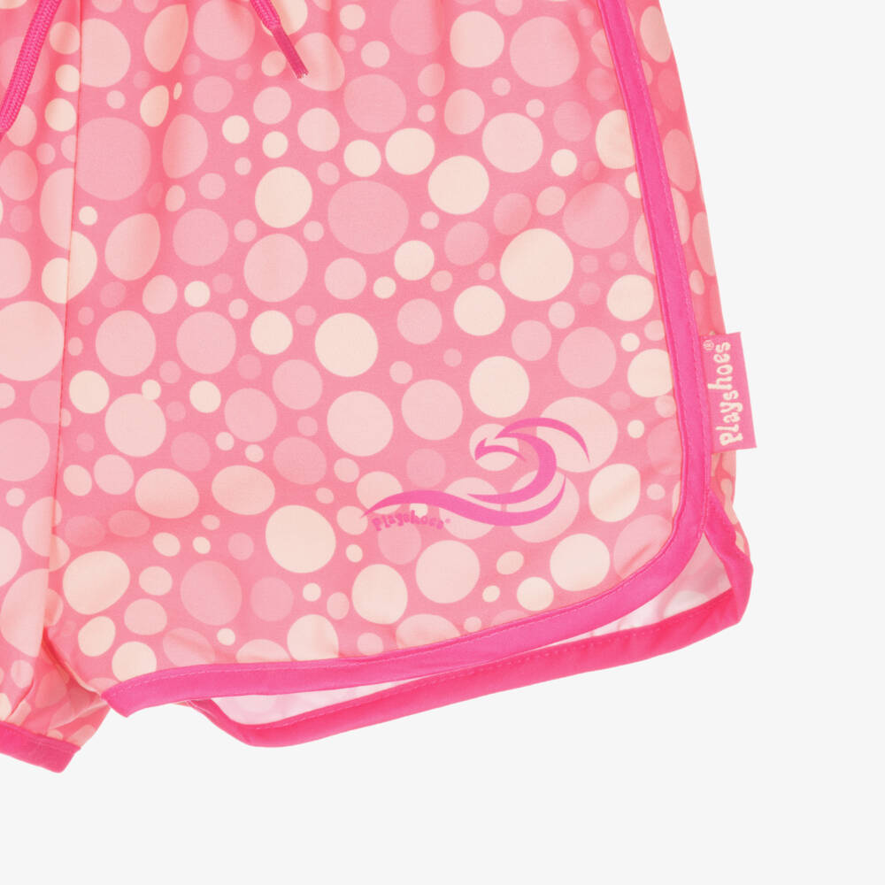 Playshoes-Girls Pink Swim Top & Shorts Set (UPF40+) | Childrensalon