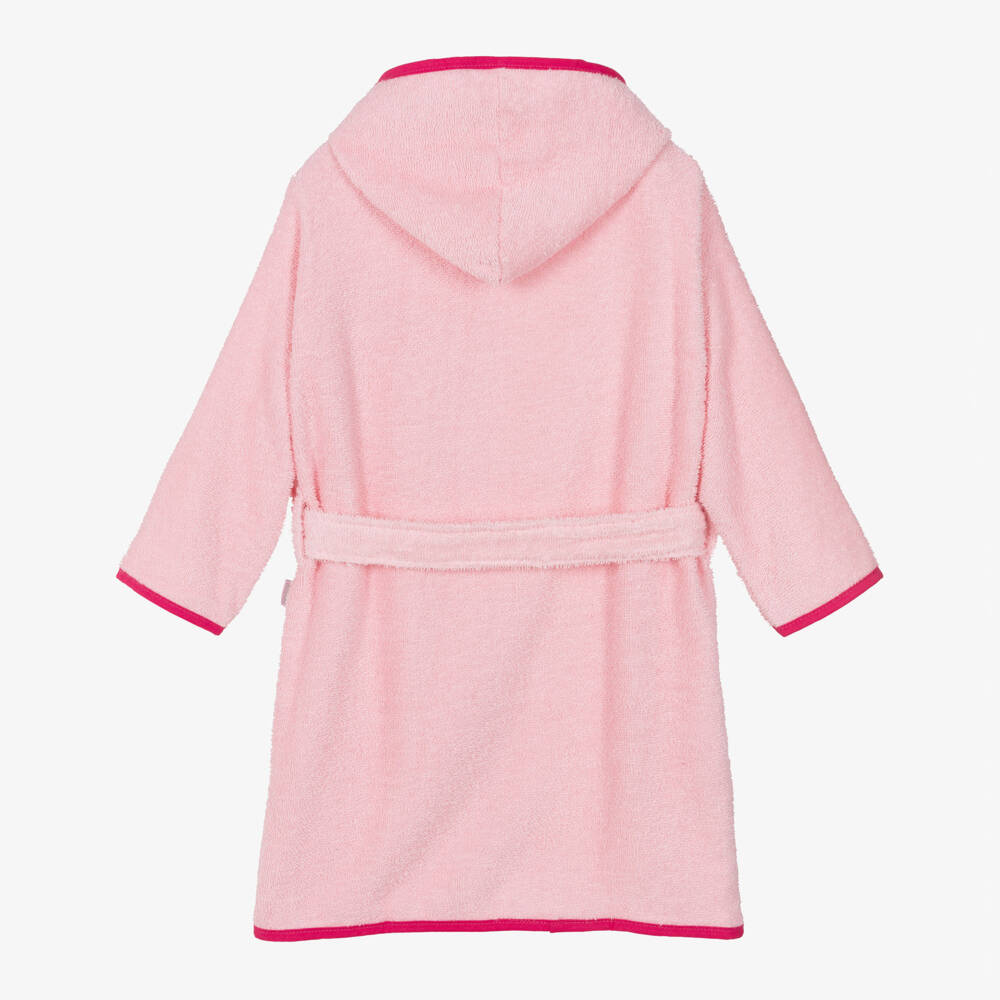 Playshoes-Girls Pink Towelling Bathrobe | Childrensalon