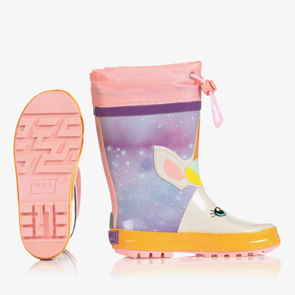 Playshoes-Розовые резиновые сапоги Единорог | Childrensalon
