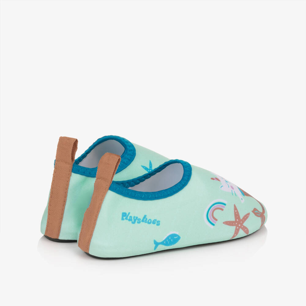 Playshoes-Green Mermaid Aqua Shoes | Childrensalon