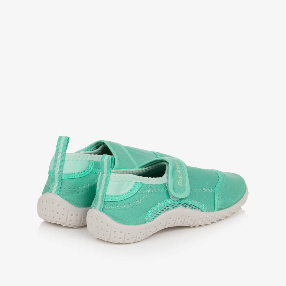 Playshoes-Green Velcro Aqua Shoes | Childrensalon