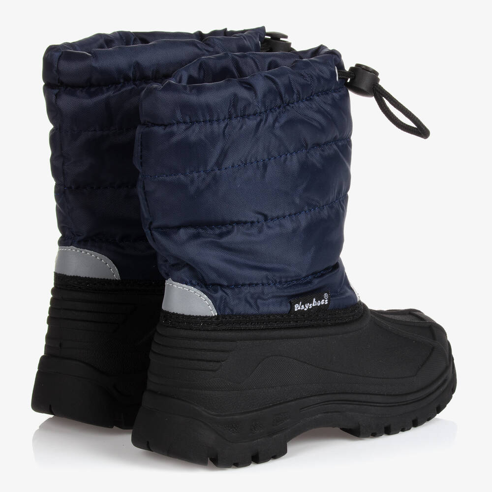 Playshoes-Navy Blue Snow Boots | Childrensalon