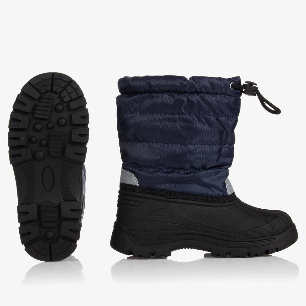 Playshoes-Navy Blue Snow Boots | Childrensalon
