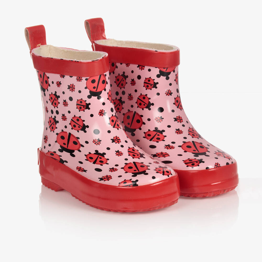 Playshoes-Pink First Walker Rain Boots | Childrensalon
