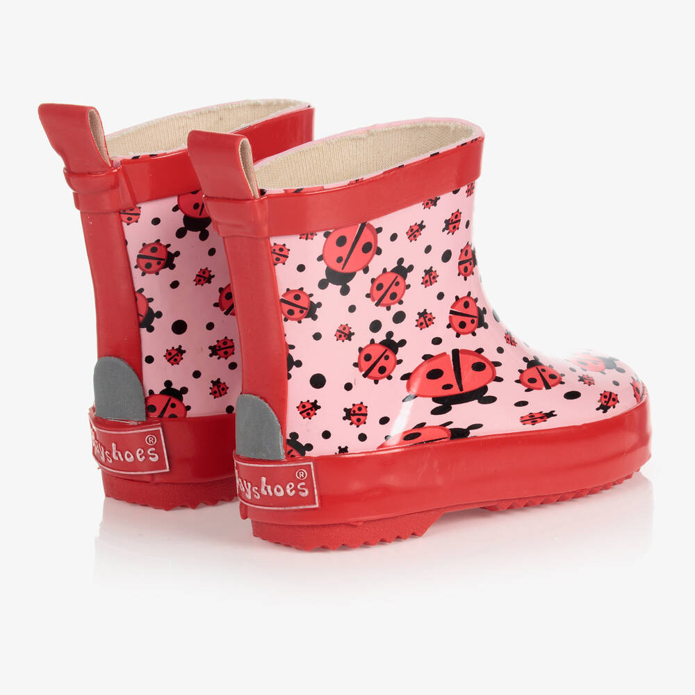 Playshoes-Pink First Walker Rain Boots | Childrensalon