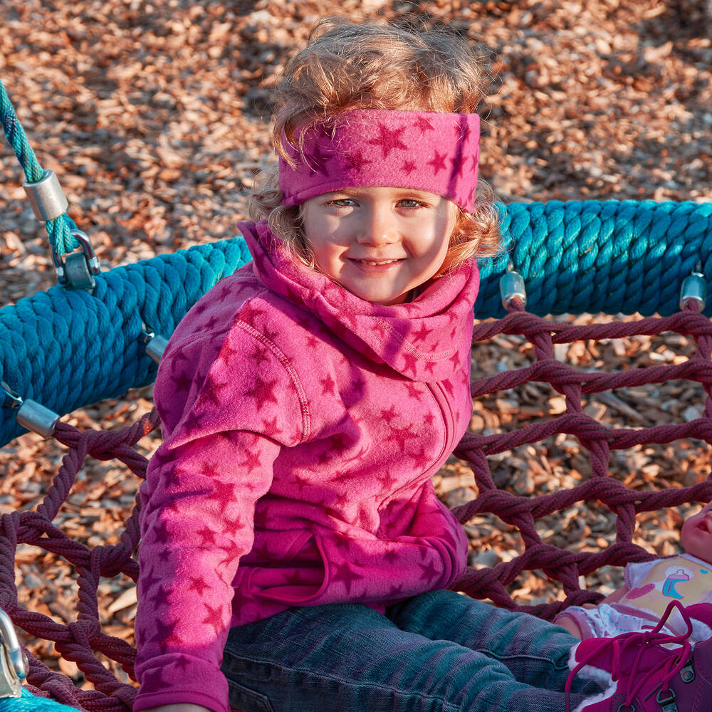 Playshoes-Pink Polar Fleece Zip-Up | Childrensalon