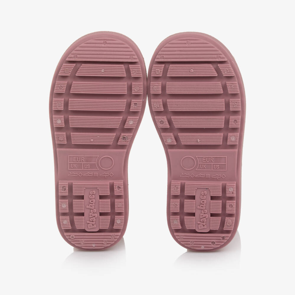 Playshoes-حذاء واقي من المطر مطاطي لون زهري | Childrensalon