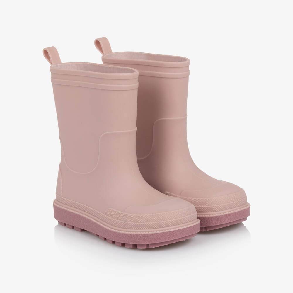 Playshoes-Pink Rubber Rain Boots | Childrensalon