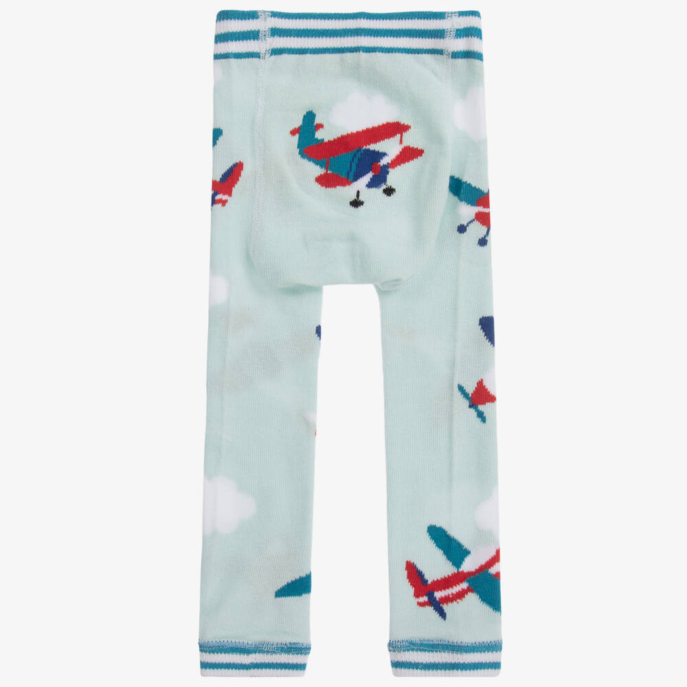 Powell Craft-Boys Blue Cotton Leggings | Childrensalon