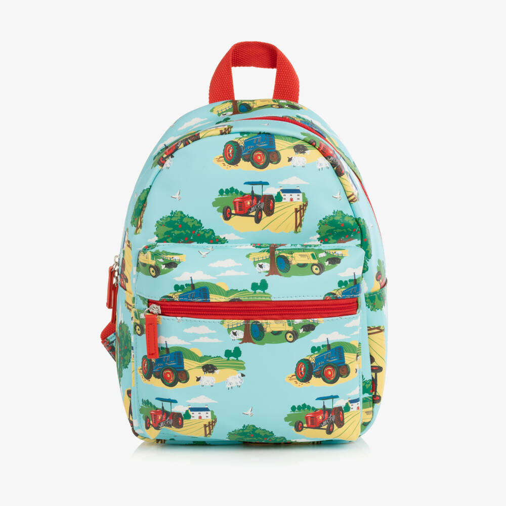 Powell Craft-Boys Blue Countryside Print Backpack (32cm) | Childrensalon
