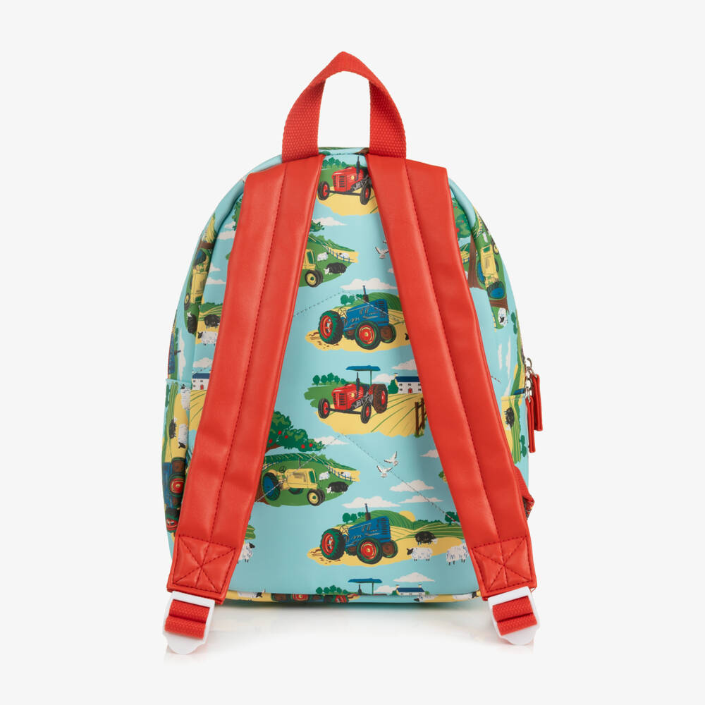 Powell Craft-Boys Blue Countryside Print Backpack (32cm) | Childrensalon