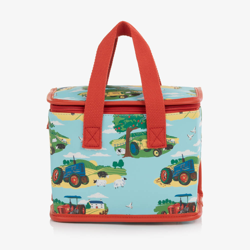 Powell Craft-Boys Blue Countryside Print Lunch Bag (21cm) | Childrensalon