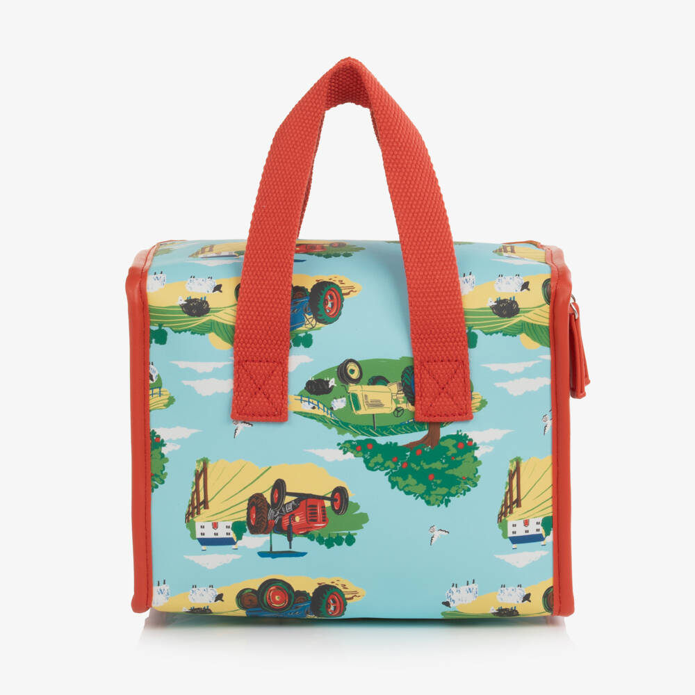 Powell Craft-Boys Blue Countryside Print Lunch Bag (21cm) | Childrensalon