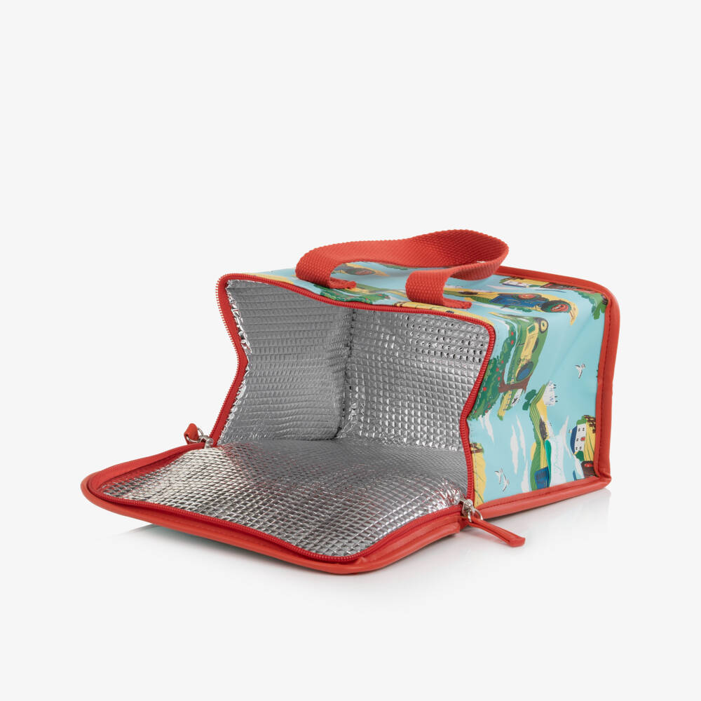 Powell Craft-Boys Blue Countryside Print Lunch Bag (21cm) | Childrensalon