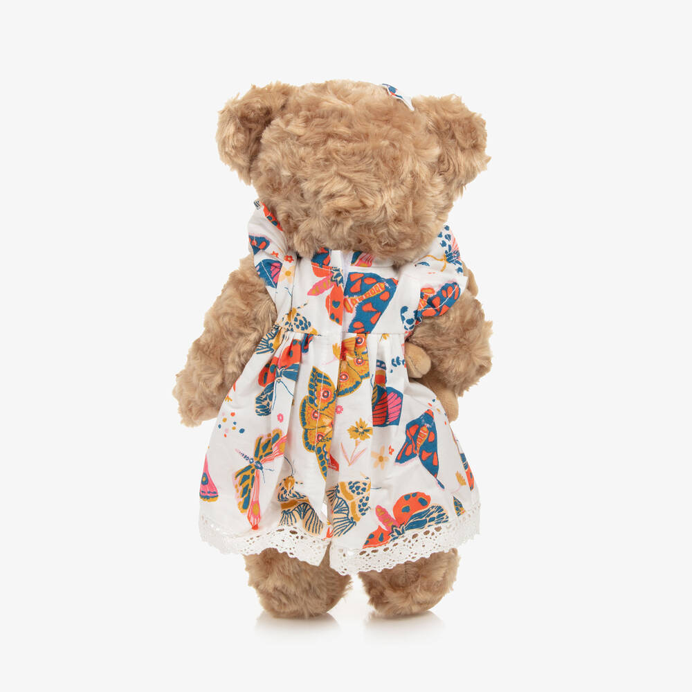 Powell Craft-Brown Butterfly Dress Teddy Soft Toy (30cm) | Childrensalon