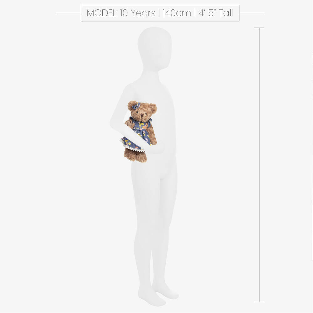 Powell Craft-Brown Forest Animals Dress Teddy Bear (34cm) | Childrensalon