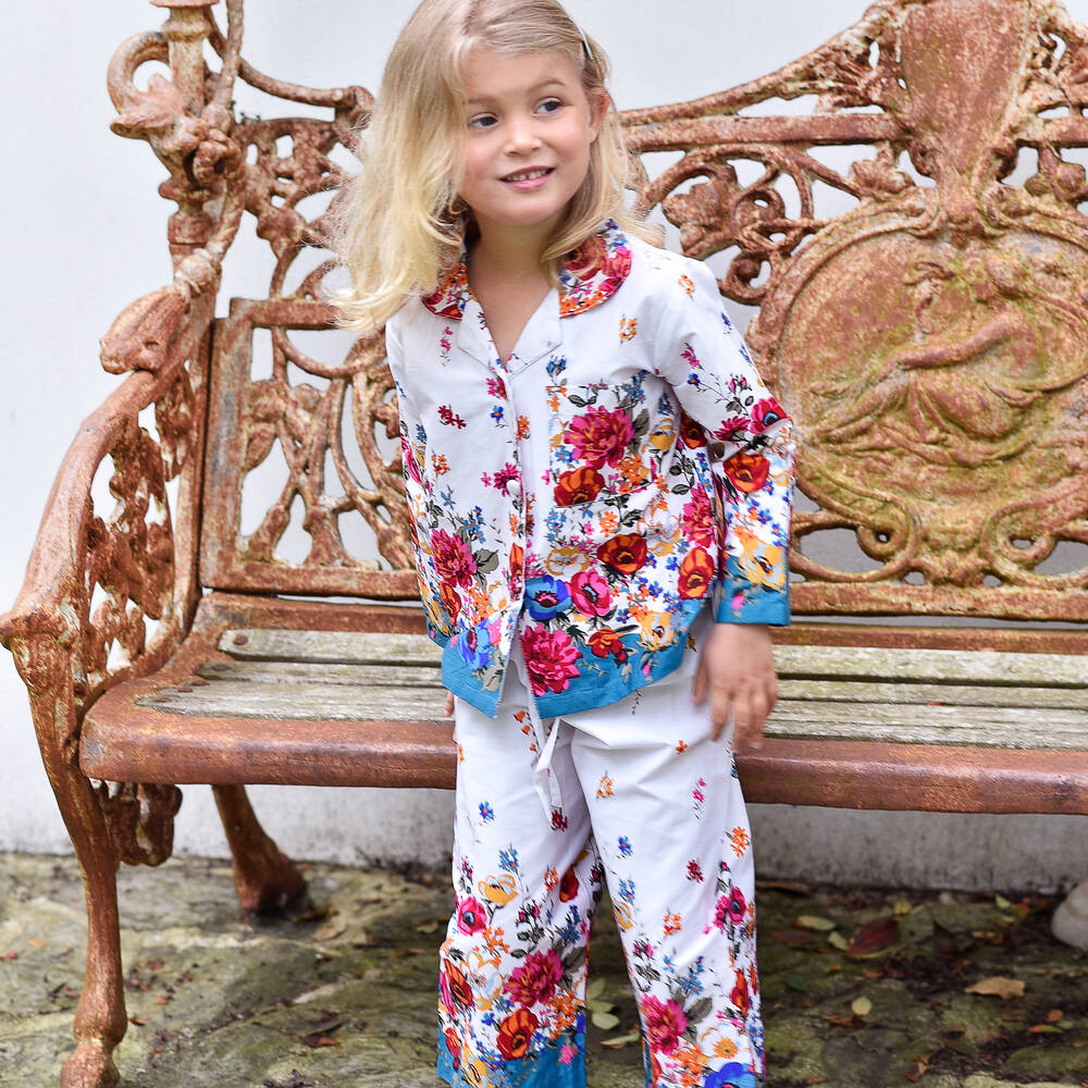 Powell Craft-Хлопковая пижама с цветами | Childrensalon