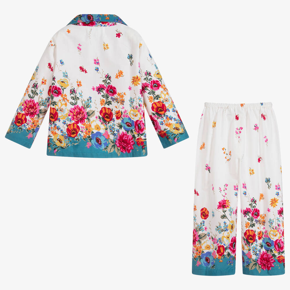 Powell Craft-Хлопковая пижама с цветами | Childrensalon