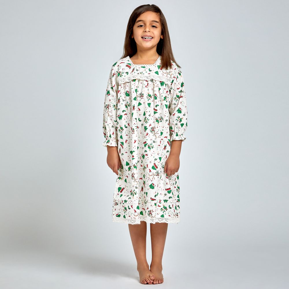 Powell Craft-Girls Christmas Nightdress | Childrensalon