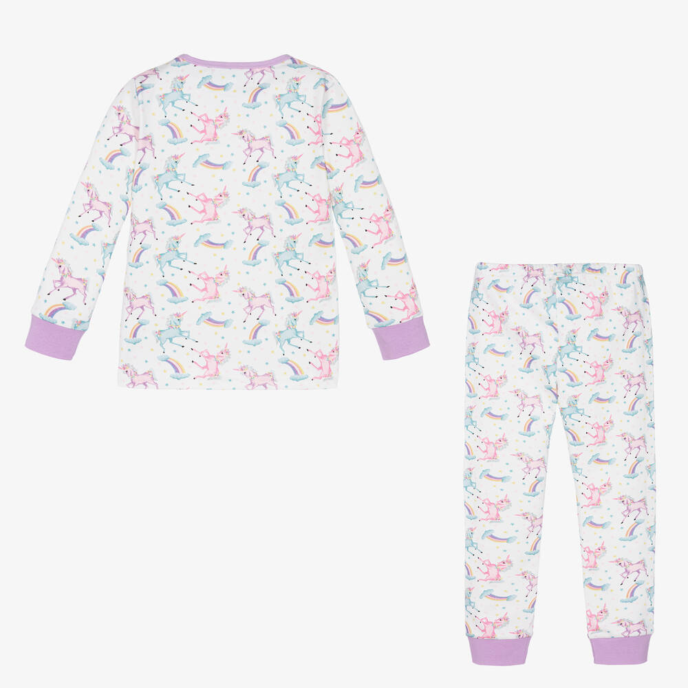 Powell Craft-Girls Cotton Long Pyjamas | Childrensalon