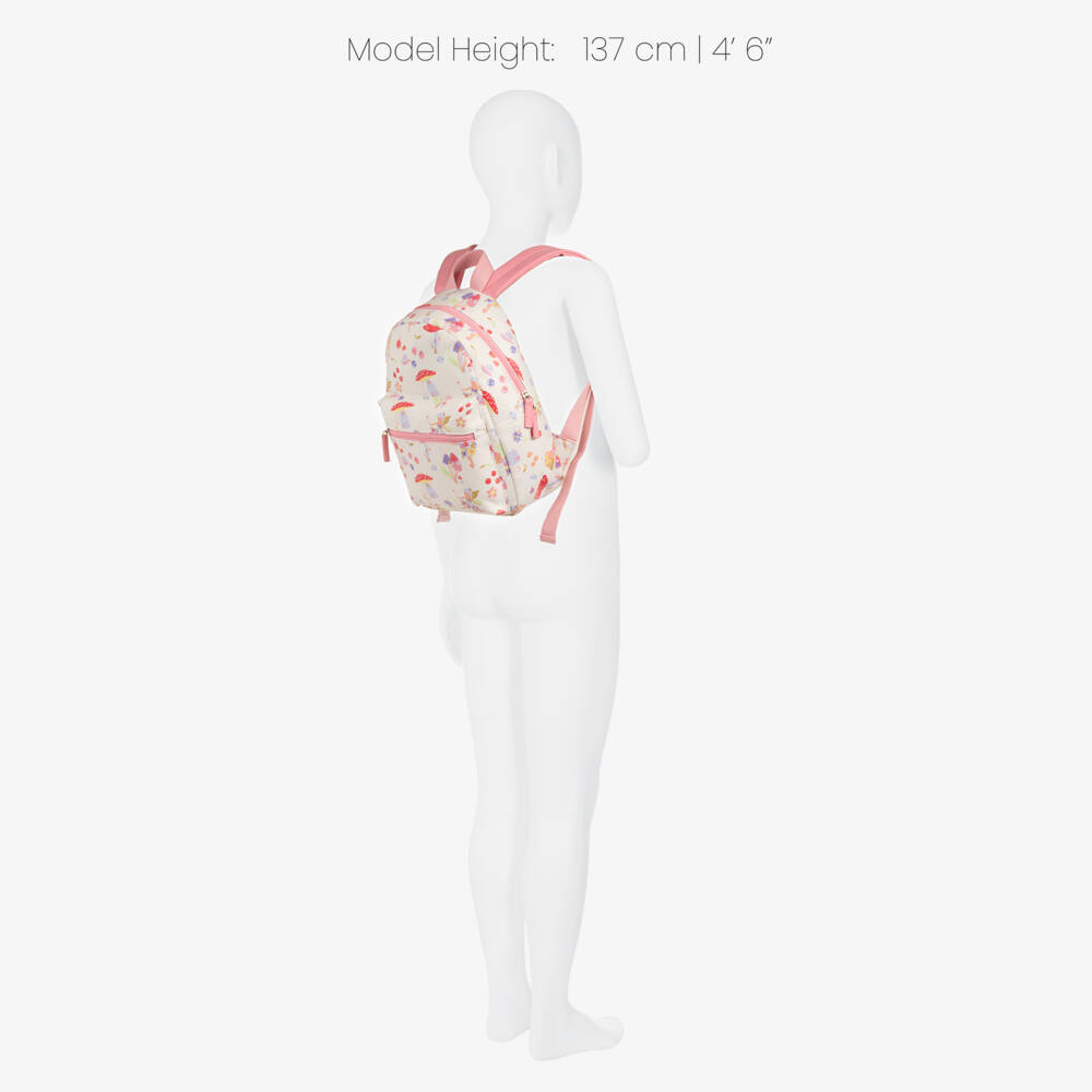 Powell Craft-Girls Pink Fairy Print Backpack (32cm) | Childrensalon