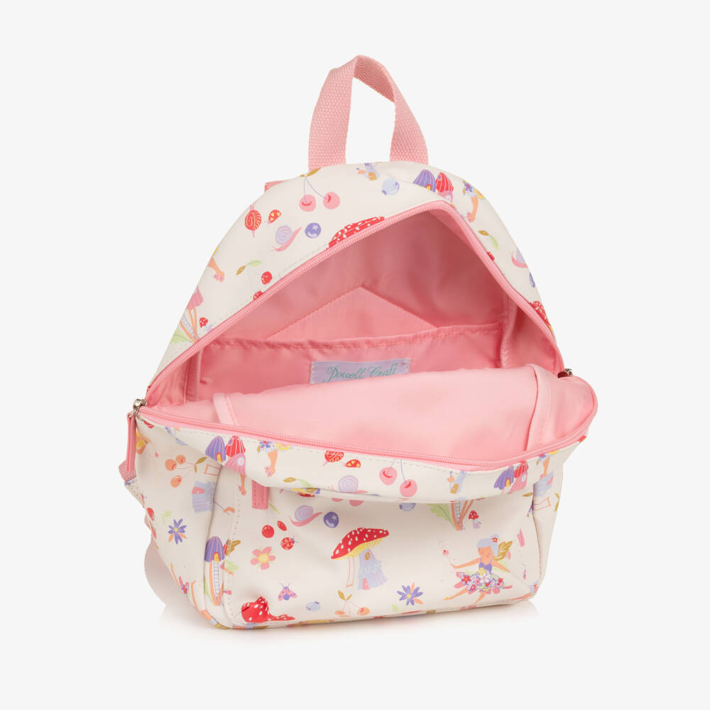 Powell Craft-Girls Pink Fairy Print Backpack (32cm) | Childrensalon