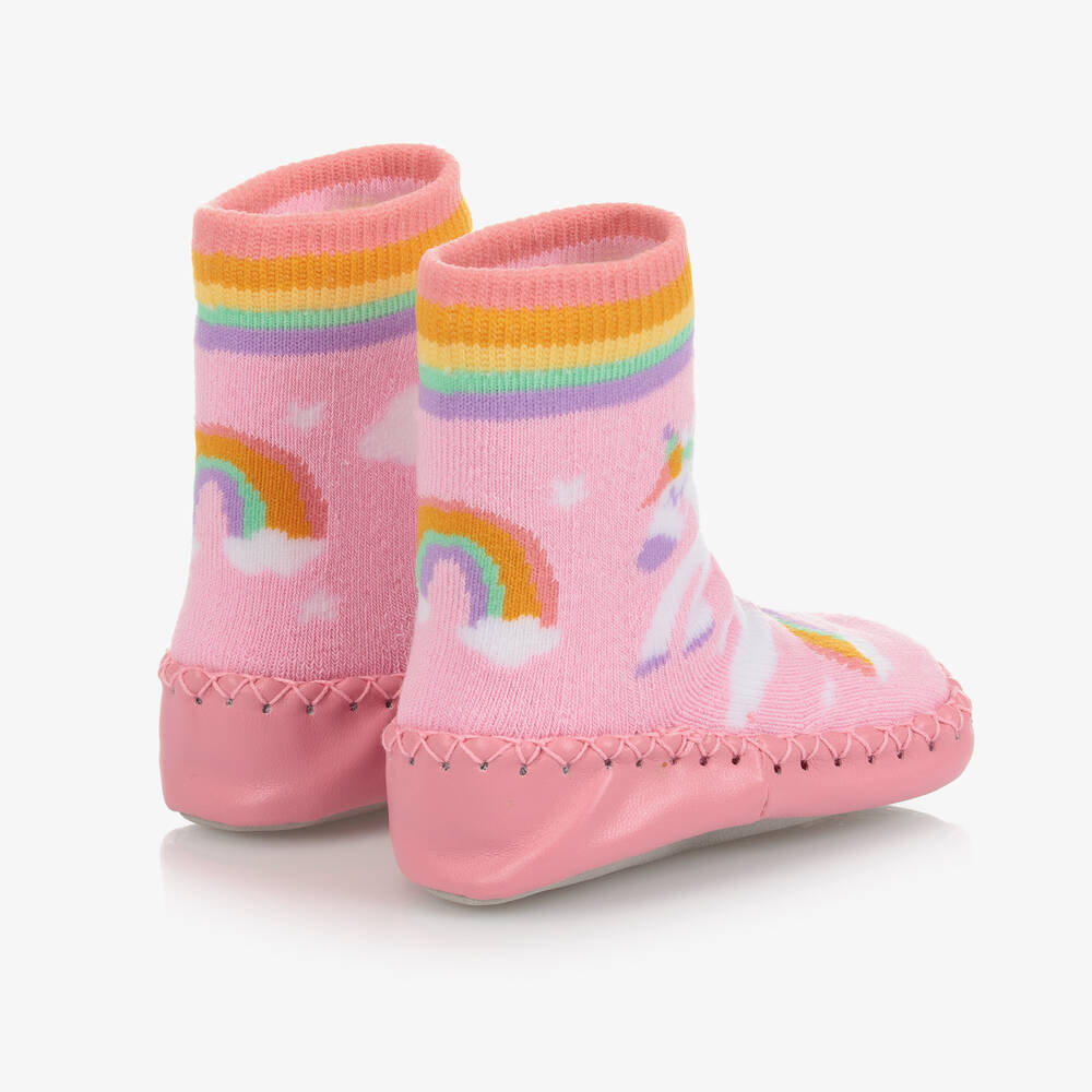 Powell Craft-Розовые тапочки с единорогом для девочек | Childrensalon