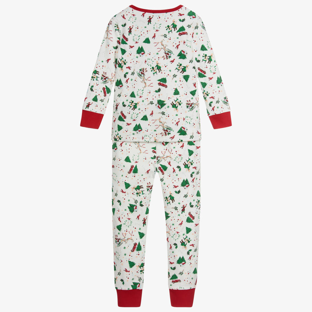 Powell Craft-Ivory Cotton Christmas Pyjamas | Childrensalon