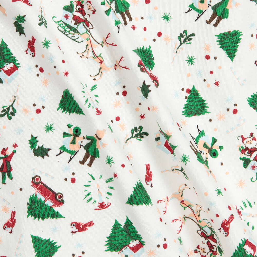 Powell Craft-Ivory Cotton Christmas Pyjamas | Childrensalon