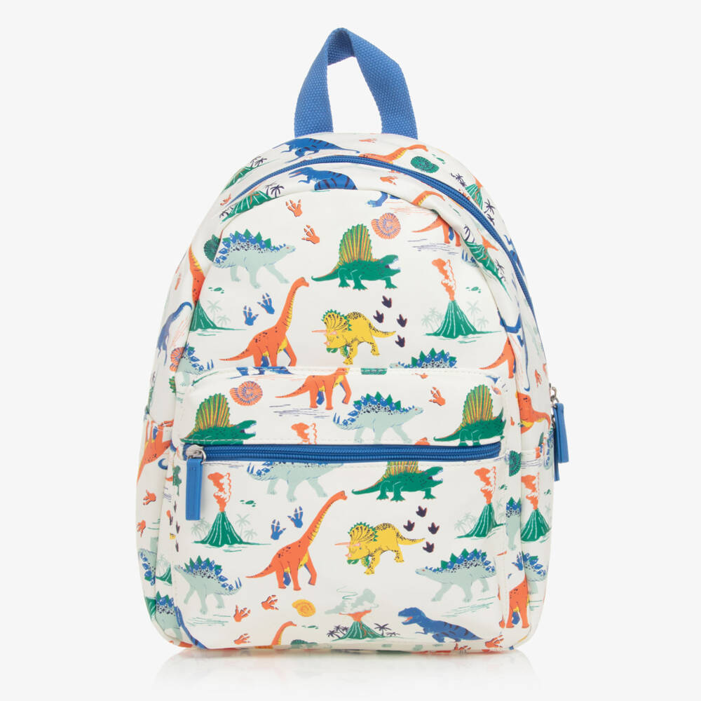 Powell Craft-Ivory Dinosaur Print Backpack (31cm) | Childrensalon