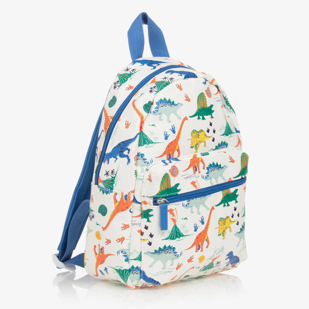 Powell Craft-Ivory Dinosaur Print Backpack (31cm) | Childrensalon