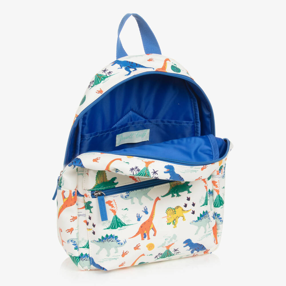 Powell Craft-Ivory Dinosaur Print Backpack (31cm) | Childrensalon
