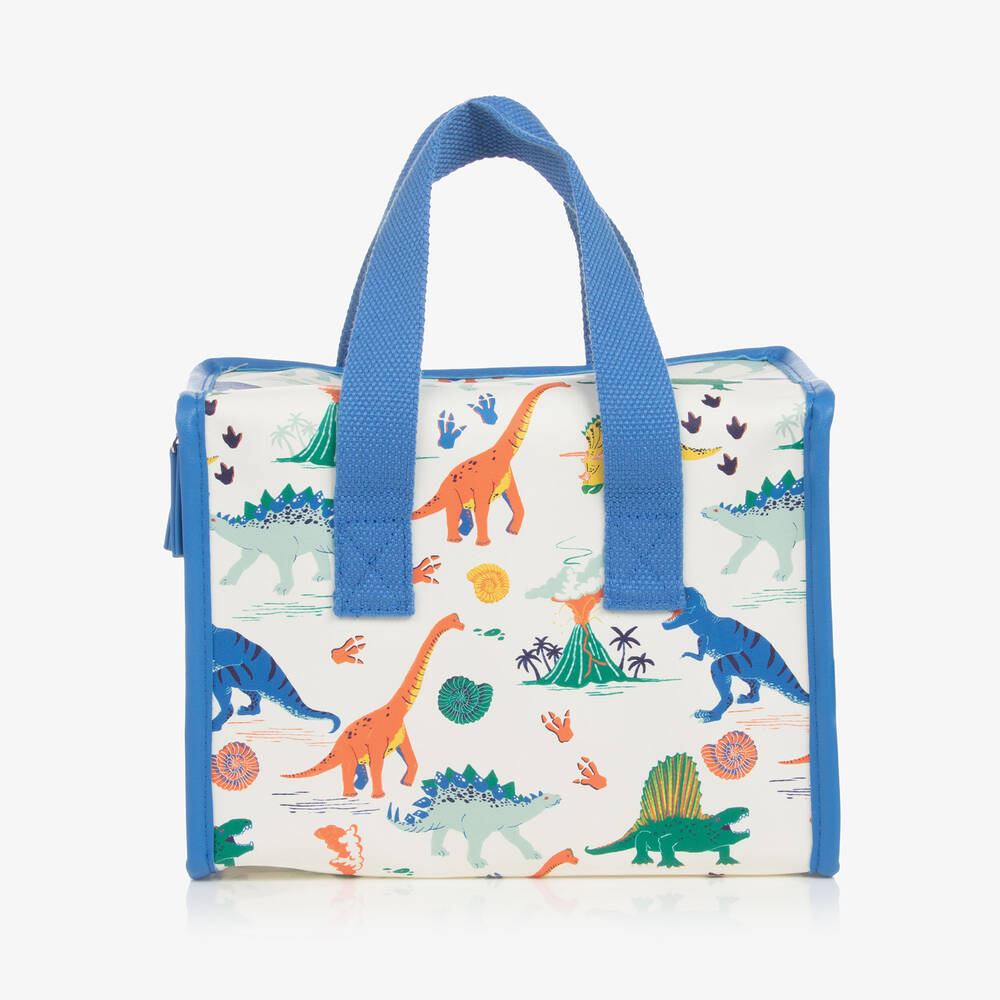 Powell Craft-Ivory Dinosaur Print Lunch Bag (20cm) | Childrensalon