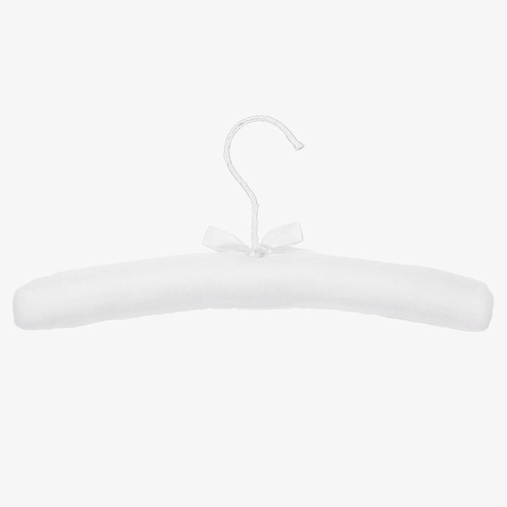 Powell Craft-White Padded Mouse Clothes Hanger (32cm) | Childrensalon