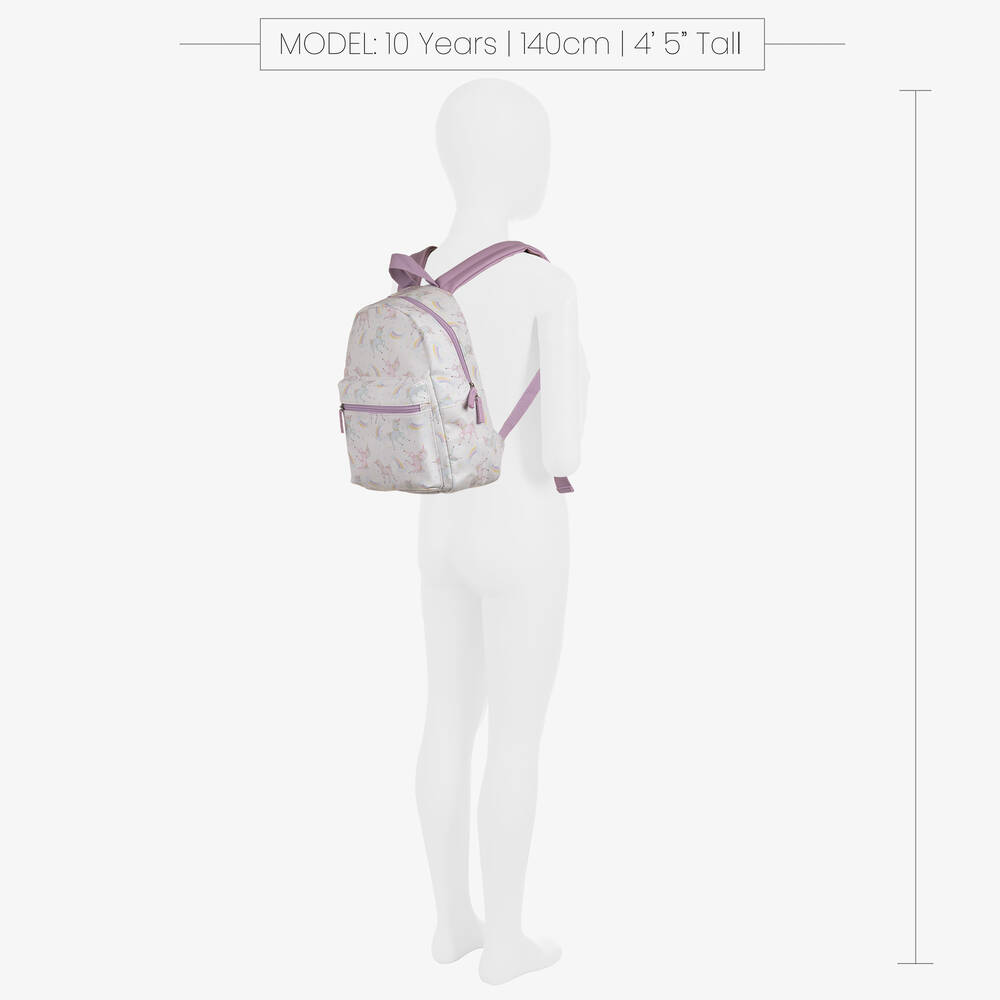 Powell Craft-Бело-фиолетовый рюкзак с единорогами (32см) | Childrensalon