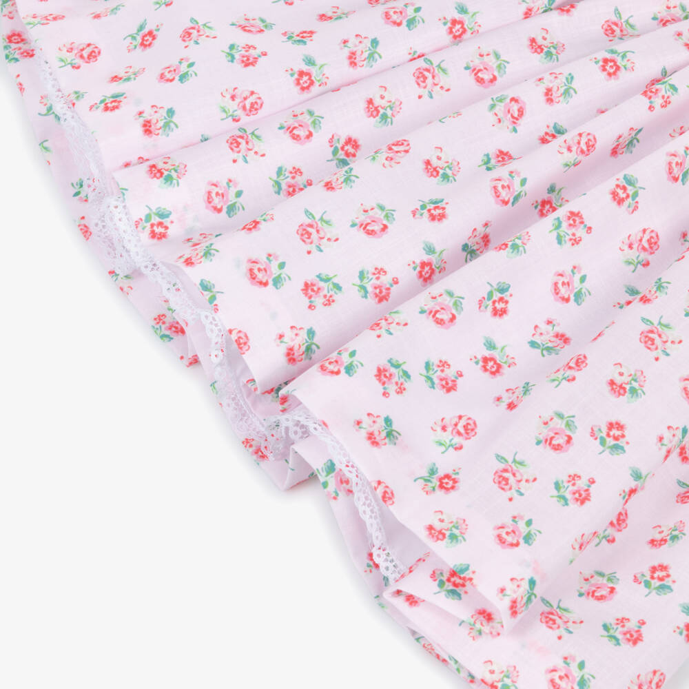 Pretty Originals-Girls Pink Floral Hand-Smocked & Embroidered Dress | Childrensalon