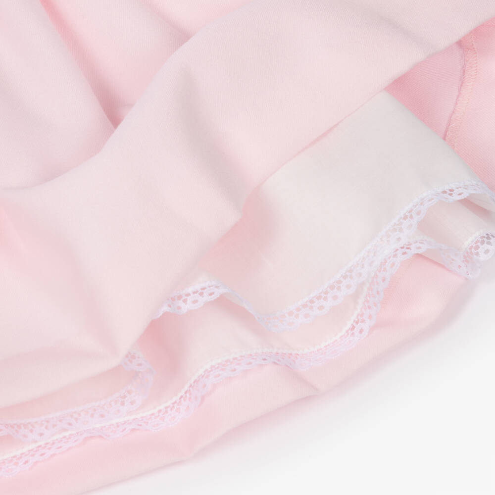 Pretty Originals-Girls Pink & Off-White Dress Set with Headband | Childrensalon