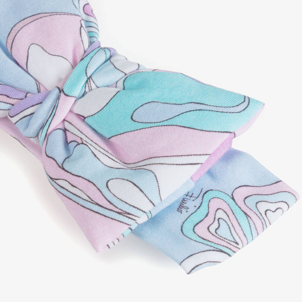 PUCCI-Baby Girls Lilac & Pink Orchidee Headband with Bow | Childrensalon