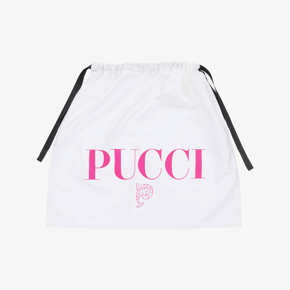 PUCCI-Baby Girls Pink Cotton Iride Print Nest (75cm) | Childrensalon